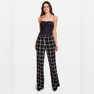 ANINE BING Owen Pant Black & White Plaid Medium